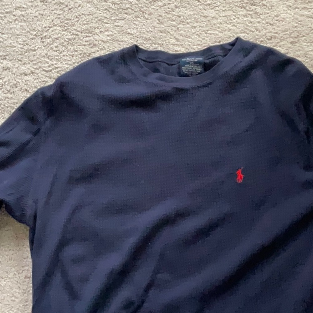 Polo by Ralph Lauren  100% cotton navy blue sleepwear top